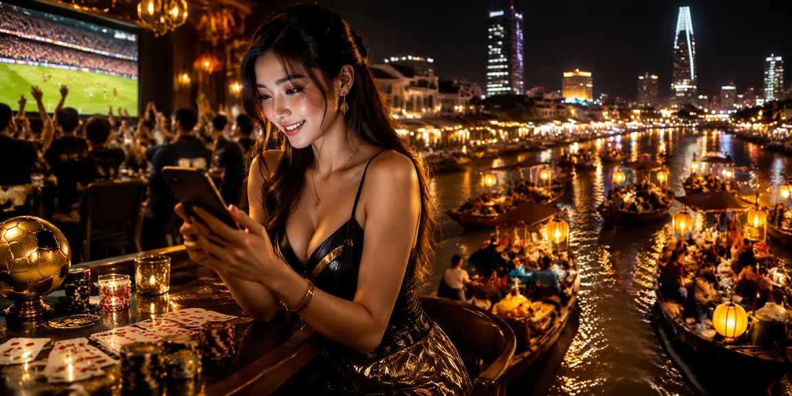 Người chơi card game dưới ánh đèn neon rực rỡ tại TP. Hồ Chí Minh